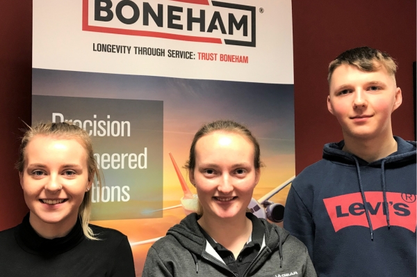 Boneham and Turner welcome three Apprentices during NAW 2019